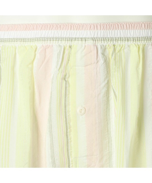 KID BLUE（キッドブルー）の「キッドブルー -23CRサッカーストライプ -【メンズ】トランクス -MIUI535 -kidblue（トランクス・メンズ・ライム/サックスブルー・M/L）」の7枚目の写真