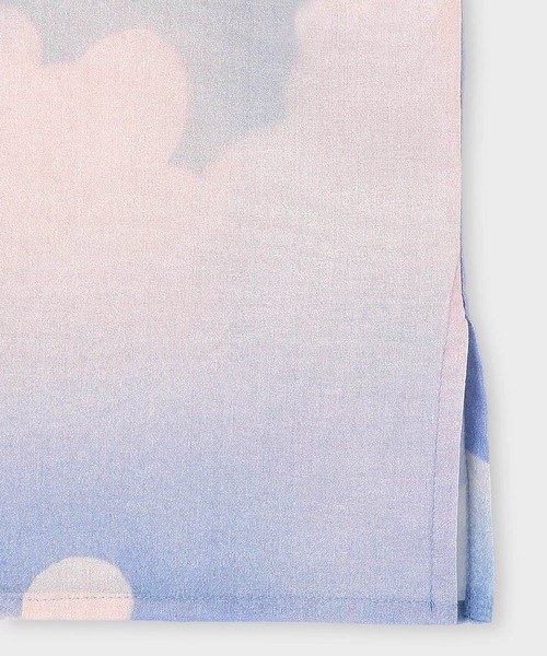 Paul Smith(ポールスミス)の「ウィメンズ "Summer Cloud” 半袖シャツ / 135054 311B(シャツ/ブラウス・レディース・ライトブルー/ピンク・38/40)」の8枚目の写真