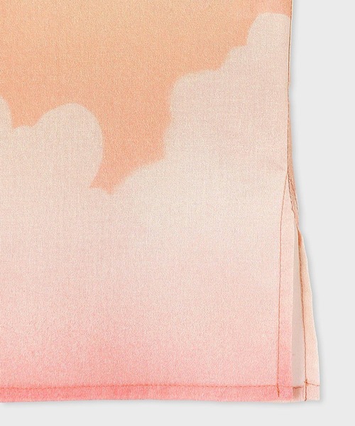 Paul Smith(ポールスミス)の「ウィメンズ "Summer Cloud” 半袖シャツ / 135054 311B(シャツ/ブラウス・レディース・ライトブルー/ピンク・38/40)」の5枚目の写真