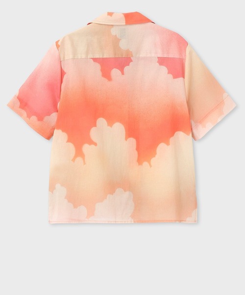 Paul Smith(ポールスミス)の「ウィメンズ "Summer Cloud” 半袖シャツ / 135054 311B(シャツ/ブラウス・レディース・ライトブルー/ピンク・38/40)」の7枚目の写真