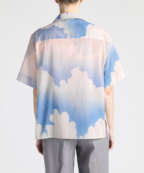 Paul Smith(ポールスミス)の「ウィメンズ "Summer Cloud” 半袖シャツ / 135054 311B(シャツ/ブラウス・レディース・ライトブルー/ピンク・38/40)」の11枚目の写真