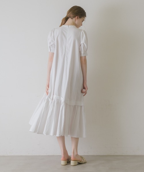 idem（イデム）の「embroidery cotton onepiece/花柄刺繍コットン