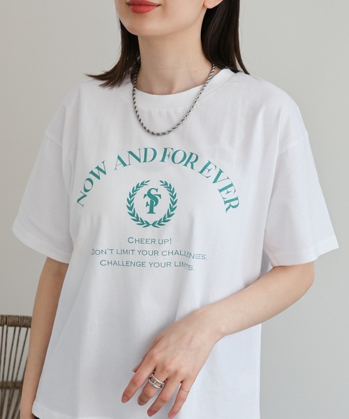 sakishimatokyo(サキシマトーキョー)の「アソートプリント/カラー ロゴTシャツ(Tシャツ/カットソー・レディース・ホワイト/ホワイト系その他/ホワイト系その他2/ブラック系その他/オフホワイト/ブラック/ブラック系その他2・FREE)」の4枚目の写真