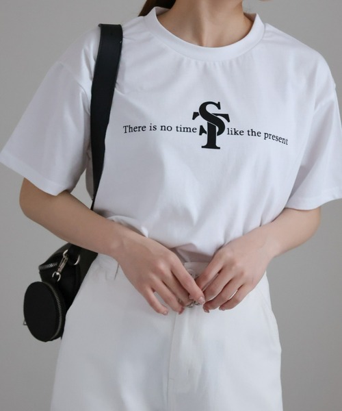sakishimatokyo(サキシマトーキョー)の「アソートプリント/カラー ロゴTシャツ(Tシャツ/カットソー・レディース・ホワイト/ホワイト系その他/ホワイト系その他2/ブラック系その他/オフホワイト/ブラック/ブラック系その他2・FREE)」の3枚目の写真