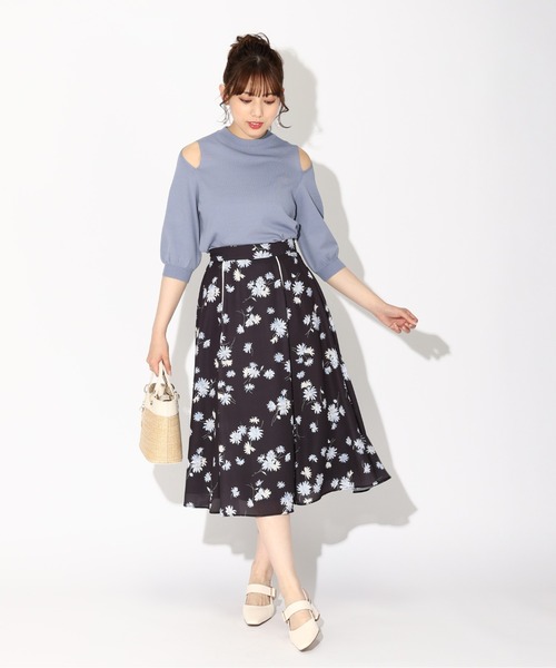 MISCH MASCH（ミッシュマッシュ）の「マーガレットスカート/MM317247（スカート・レディース・ピンク系/ネイビー・M/S）」の5枚目の写真