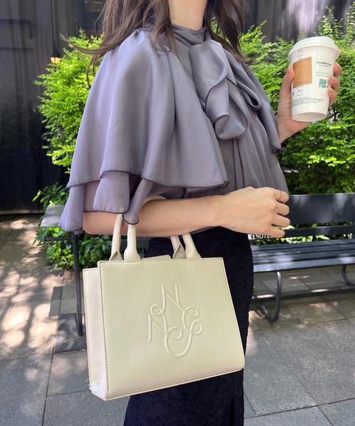 one after another NICE CLAUP(ワンアフターアナザーナイスクラップ)の「2way/ボウタイフレアスリーブブラウス(シャツ/ブラウス・レディース・グレー/アイボリー/ホワイト系その他/ブラウン系その他・FREE)」の19枚目の写真