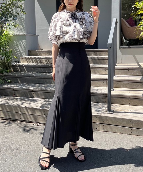 one after another NICE CLAUP(ワンアフターアナザーナイスクラップ)の「2way/ボウタイフレアスリーブブラウス(シャツ/ブラウス・レディース・グレー/アイボリー/ホワイト系その他/ブラウン系その他・FREE)」の17枚目の写真