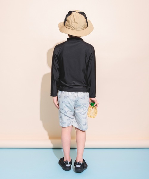 BRANSHES（ブランシェス）の「【日よけ付き】サイドメッシュハット（ハット・キッズ・ベージュ/サックスブルー/ラベンダー・52cm/50cm/54cm/56cm）」の8枚目の写真