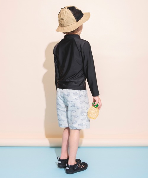 BRANSHES（ブランシェス）の「【日よけ付き】サイドメッシュハット（ハット・キッズ・ベージュ/サックスブルー/ラベンダー・52cm/50cm/54cm/56cm）」の6枚目の写真