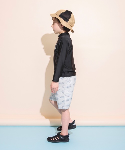 BRANSHES（ブランシェス）の「【日よけ付き】サイドメッシュハット（ハット・キッズ・ベージュ/サックスブルー/ラベンダー・52cm/50cm/54cm/56cm）」の7枚目の写真