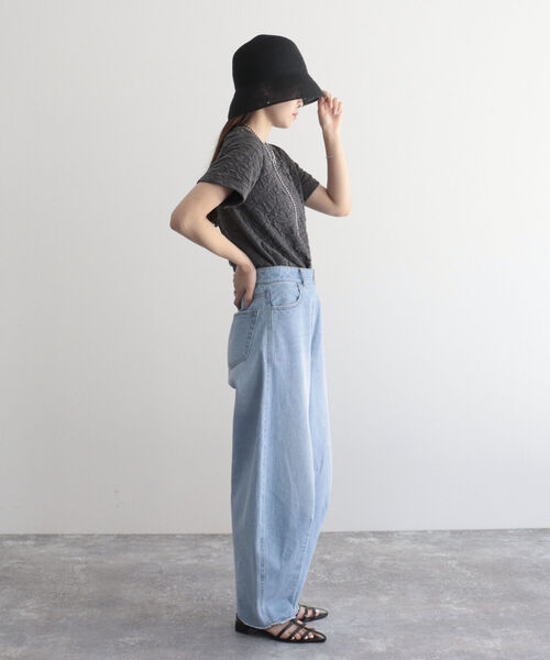 fredy emue（フレディエミュ）の「シアーブレードハット（ハット・レディース・ブラック/ダークブラウン・FREE）」の4枚目の写真