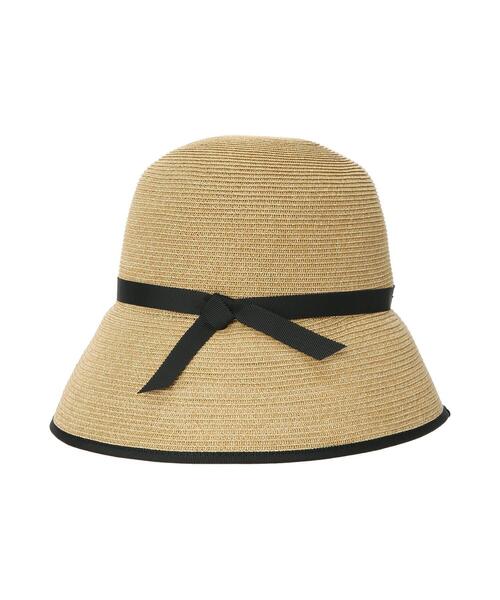 Samansa Mos2（サマンサ モスモス）の「【抗菌防臭】ブレードキャペリンハット（ハット・レディース・ブラック/ベージュ・F）」の7枚目の写真
