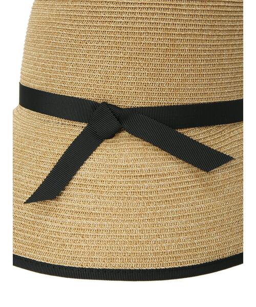 Samansa Mos2（サマンサ モスモス）の「【抗菌防臭】ブレードキャペリンハット（ハット・レディース・ブラック/ベージュ・F）」の4枚目の写真