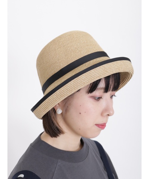 Samansa Mos2（サマンサ モスモス）の「【抗菌防臭】ブレードキャペリンハット（ハット・レディース・ブラック/ベージュ・F）」の16枚目の写真