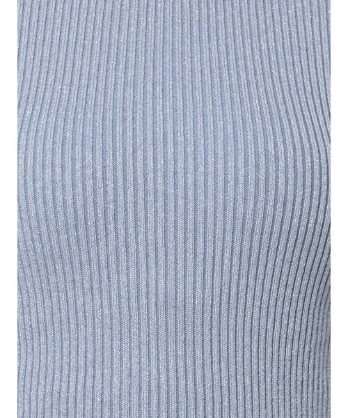 EMODA(エモダ)の「クラッシュショートリブニット(ニット/セーター・レディース・ブルー/ブラック/ベージュ/ホワイト・FREE)」の9枚目の写真