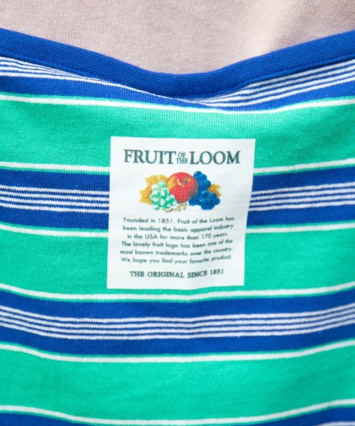 FRUIT OF THE LOOM（フルーツオブザルーム）の「【FRUIT OF THE LOOM】マルチボーダーキャミワンピース※（ワンピース・レディース・ベージュ/イエロー/グリーン・L/M/S）」の13枚目の写真