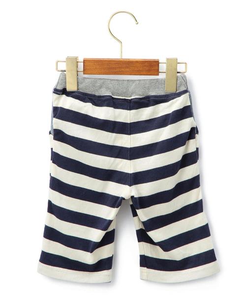 green label relaxing(グリーンレーベルリラクシング)の「「WEB限定」 【KIDS】テンジクハーフパンツ ボーダー◆(その他パンツ・キッズ・ネイビー・135cm/125cm/115cm/95cm/105cm)」の2枚目の写真