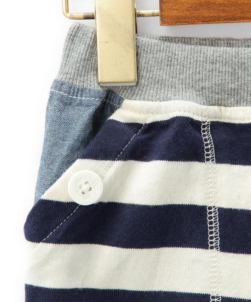 green label relaxing(グリーンレーベルリラクシング)の「「WEB限定」 【KIDS】テンジクハーフパンツ ボーダー◆(その他パンツ・キッズ・ネイビー・135cm/125cm/115cm/95cm/105cm)」の4枚目の写真