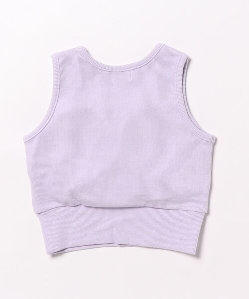 LOVETOXIC（ラブトキシック）の「【LTXC】ショート丈カップ付タンク（タンクトップ・キッズ・オフホワイト/ブラック/ラベンダー・M/LL/S/L）」の10枚目の写真
