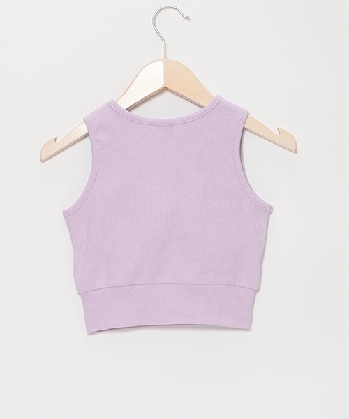 LOVETOXIC（ラブトキシック）の「【LTXC】ショート丈カップ付タンク（タンクトップ・キッズ・オフホワイト/ブラック/ラベンダー・M/LL/S/L）」の11枚目の写真