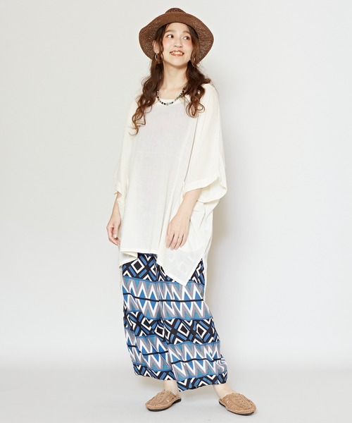 チャイハネ（チャイハネ）の「【チャイハネ】Amina×TFAC ガラエルサロペット（サロペット/オーバーオール・レディース・オレンジ/ブラック・FREE）」の13枚目の写真