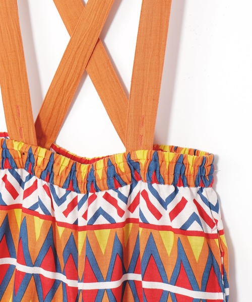 チャイハネ（チャイハネ）の「【チャイハネ】Amina×TFAC ガラエルサロペット（サロペット/オーバーオール・レディース・オレンジ/ブラック・FREE）」の16枚目の写真