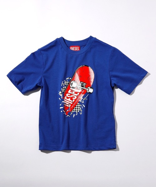 DIESEL KIDS(ディーゼルキッズ)の「DIESEL(ディーゼル)Kids & Junior 半袖Tシャツカットソー(Tシャツ/カットソー・キッズ・オレンジ/ブラック/ブルー/ホワイト・10Y/4Y/12Y/16Y/6Y/8Y/14Y)」の3枚目の写真