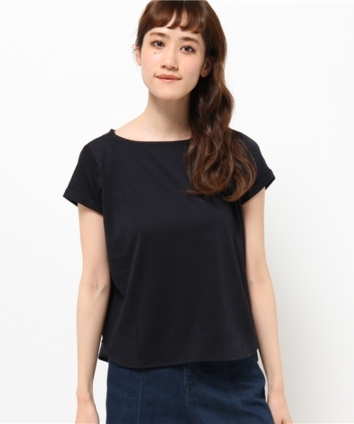 CIAOPANIC TYPY（チャオパニックティピー）の「タックデザインロールUPT（Tシャツ/カットソー・レディース・ホワイト/グレー/ネイビー/イエロー/その他19・FREE）」の3枚目の写真