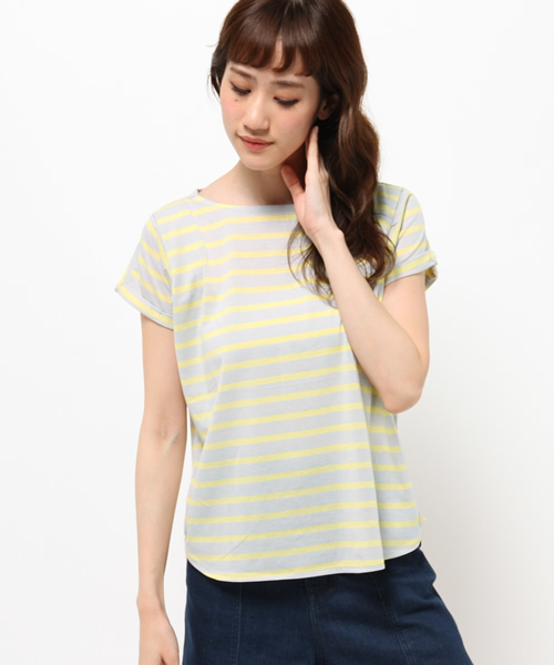 CIAOPANIC TYPY（チャオパニックティピー）の「タックデザインロールUPT（Tシャツ/カットソー・レディース・ホワイト/グレー/ネイビー/イエロー/その他19・FREE）」の4枚目の写真