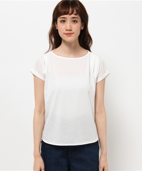 CIAOPANIC TYPY（チャオパニックティピー）の「タックデザインロールUPT（Tシャツ/カットソー・レディース・ホワイト/グレー/ネイビー/イエロー/その他19・FREE）」の8枚目の写真