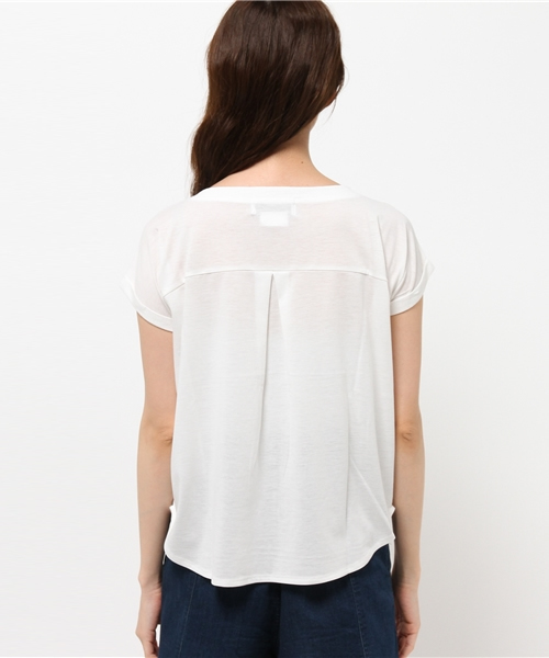 CIAOPANIC TYPY（チャオパニックティピー）の「タックデザインロールUPT（Tシャツ/カットソー・レディース・ホワイト/グレー/ネイビー/イエロー/その他19・FREE）」の10枚目の写真