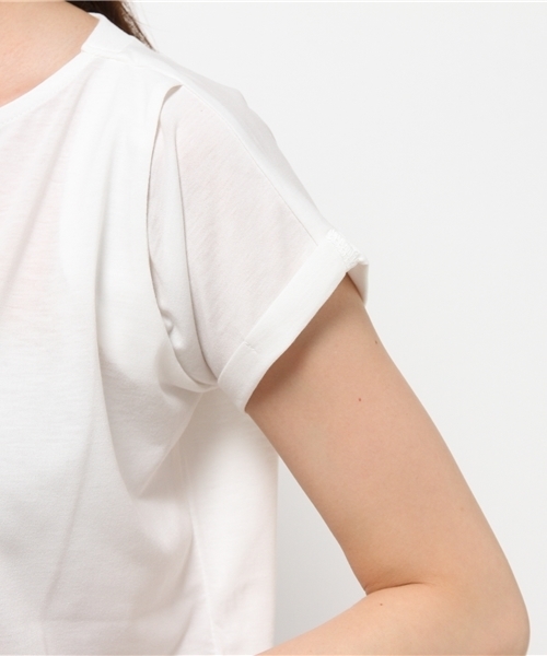 CIAOPANIC TYPY（チャオパニックティピー）の「タックデザインロールUPT（Tシャツ/カットソー・レディース・ホワイト/グレー/ネイビー/イエロー/その他19・FREE）」の12枚目の写真