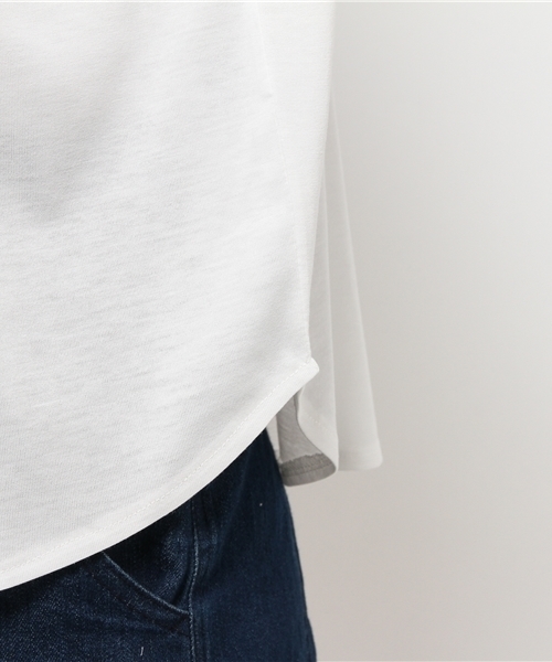 CIAOPANIC TYPY（チャオパニックティピー）の「タックデザインロールUPT（Tシャツ/カットソー・レディース・ホワイト/グレー/ネイビー/イエロー/その他19・FREE）」の13枚目の写真