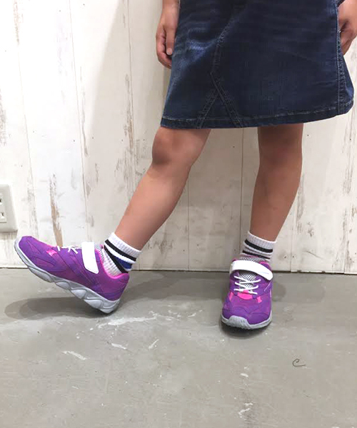 CIAOPANIC TYPY（チャオパニックティピー）の「KIDS　瞬足 Designed by CIAOPANIC TYPY キングチーター（スニーカー・キッズ・パープル/ブラック/ネイビー・19/17/22/21/21.5/18/20/16）」の22枚目の写真