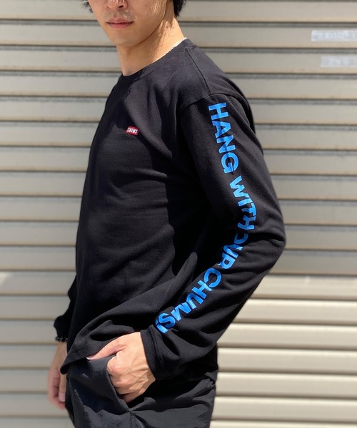 CHUMS(チャムス)の「CHUMS/チャムス ロンT 刺繍ロゴ スリーブプリント ヘビーウェイト CH01-2305(Tシャツ/カットソー・メンズ・グレイッシュベージュ/ホワイト/ブラック/ベージュ系その他/ネイビー/ブラック×ベージュ・XL/M/L/S)」の21枚目の写真