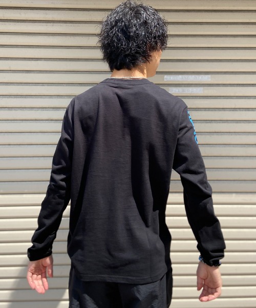 CHUMS(チャムス)の「CHUMS/チャムス ロンT 刺繍ロゴ スリーブプリント ヘビーウェイト CH01-2305(Tシャツ/カットソー・メンズ・グレイッシュベージュ/ホワイト/ブラック/ベージュ系その他/ネイビー/ブラック×ベージュ・XL/M/L/S)」の20枚目の写真