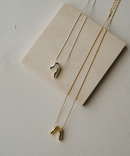 russet（ラシット）の「《gem_by russet》ダブルストーンモチーフネックレス(AF-254)（ネックレス・レディース・シルバー/ゴールド・FREE）」の4枚目の写真