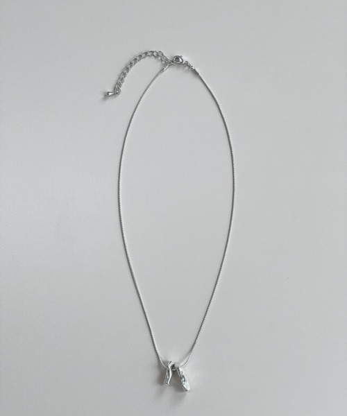 russet（ラシット）の「《gem_by russet》ダブルストーンモチーフネックレス(AF-254)（ネックレス・レディース・シルバー/ゴールド・FREE）」の7枚目の写真