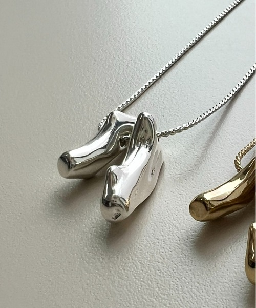 russet（ラシット）の「《gem_by russet》ダブルストーンモチーフネックレス(AF-254)（ネックレス・レディース・シルバー/ゴールド・FREE）」の10枚目の写真