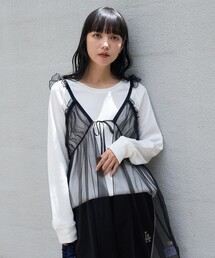 FREAK'S STORE（フリークスストア）の「チュール キャミ ミニワンピース/キャミソール ワンピース（ワンピース）」