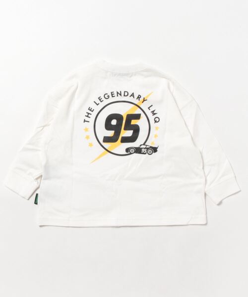 kladskap（クレードスコープ）の「【カーズ】ロゴ長袖Ｔシャツ（Tシャツ/カットソー・キッズ・オフホワイト/ブラック・100cm/120cm/130cm/110cm/90cm）」の3枚目の写真