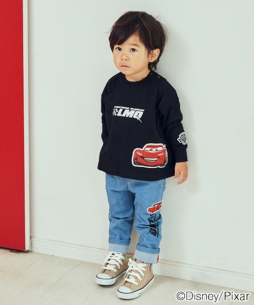 kladskap（クレードスコープ）の「【カーズ】ロゴ長袖Ｔシャツ（Tシャツ/カットソー・キッズ・オフホワイト/ブラック・100cm/120cm/130cm/110cm/90cm）」の5枚目の写真