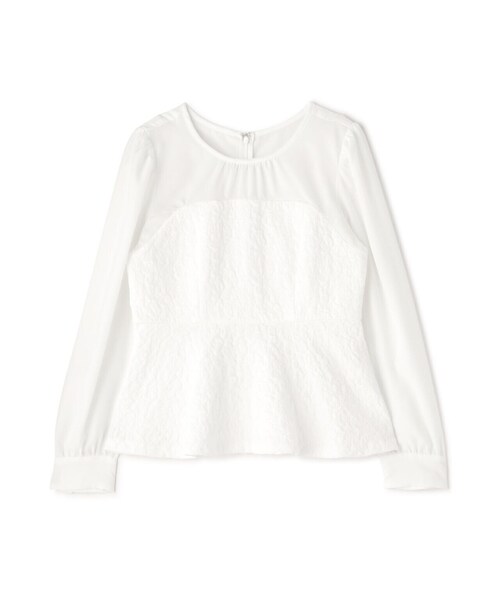 PROPORTION BODY DRESSING（プロポーションボディドレッシング）の「ジャガードドッキングペプラムブラウス / 1213210502（シャツ/ブラウス・レディース・ブラウン/ホワイト/ブラック・SMALL/MEDIUM）」の21枚目の写真