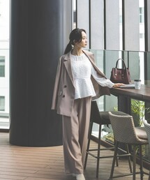 PROPORTION BODY DRESSING | ジャガードドッキングペプラムブラウス / 1213210502(シャツ/ブラウス)