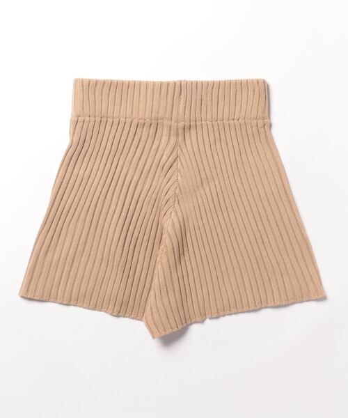 clear（クリア）の「ハイウエストニットショートパンツ （その他パンツ・レディース・杢グレー/アイボリー/ベージュ/ブラック/ブラウン・F）」の7枚目の写真