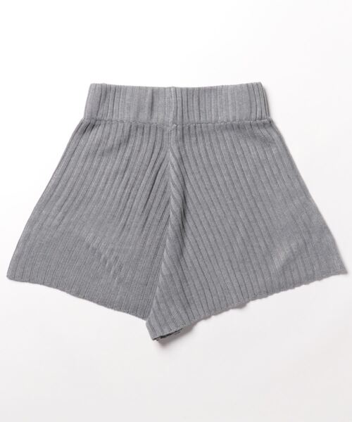 clear（クリア）の「ハイウエストニットショートパンツ （その他パンツ・レディース・杢グレー/アイボリー/ベージュ/ブラック/ブラウン・F）」の9枚目の写真