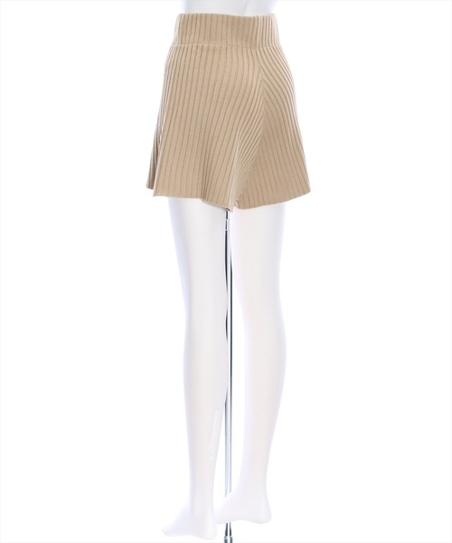 clear（クリア）の「ハイウエストニットショートパンツ （その他パンツ・レディース・杢グレー/アイボリー/ベージュ/ブラック/ブラウン・F）」の12枚目の写真