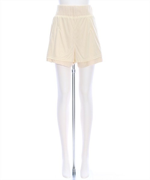clear（クリア）の「ハイウエストニットショートパンツ （その他パンツ・レディース・杢グレー/アイボリー/ベージュ/ブラック/ブラウン・F）」の17枚目の写真