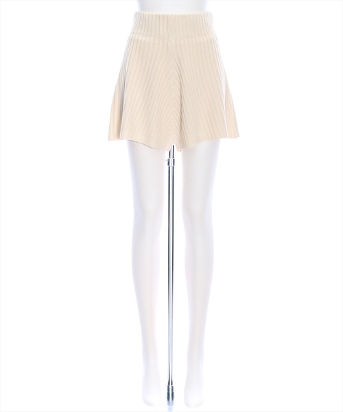 clear（クリア）の「ハイウエストニットショートパンツ （その他パンツ・レディース・杢グレー/アイボリー/ベージュ/ブラック/ブラウン・F）」の16枚目の写真