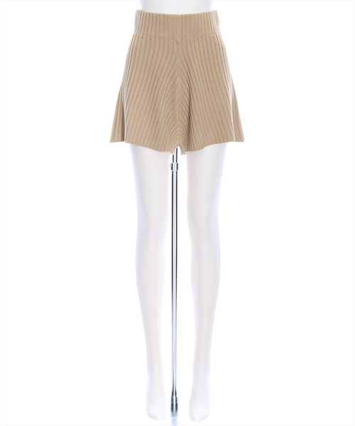 clear（クリア）の「ハイウエストニットショートパンツ （その他パンツ・レディース・杢グレー/アイボリー/ベージュ/ブラック/ブラウン・F）」の22枚目の写真
